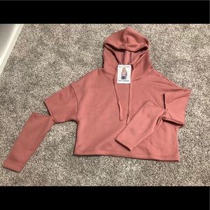 Bella+Canvas Cut Out Fleece Cropped Hoodie